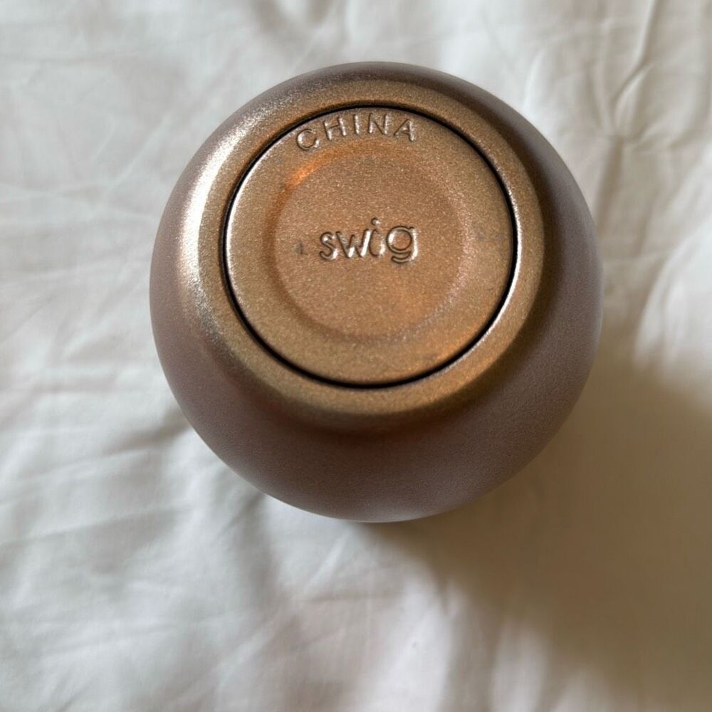 NWT Swig bronze 12oz stemless wine glass tumbler with lid stainless steel - Picture 4 of 5